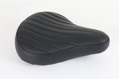 Bates Tuck and Roll Leather Solo Seat with Steel Baseplate - 2 Inch Pad Thickness