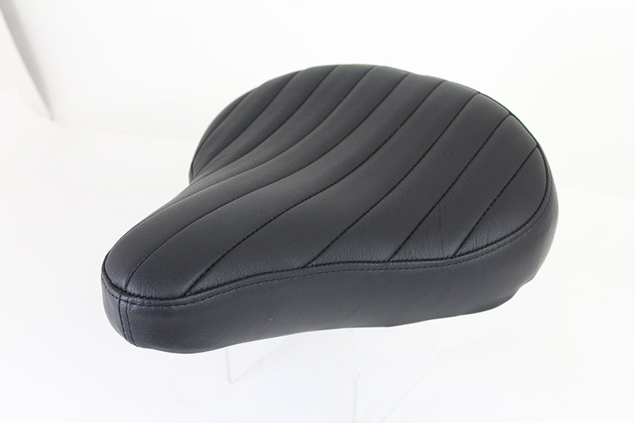 Bates Tuck and Roll Leather Solo Seat with Steel Baseplate - 2 Inch Pad Thickness