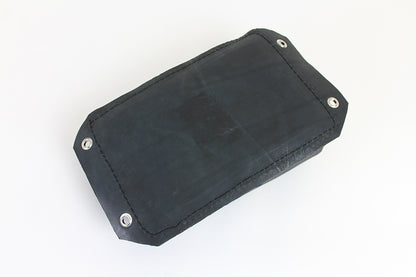 Corbin Gentry Bates Black Leather Pillion Seat Pad - Tuck and Roll Style with Wider Fit