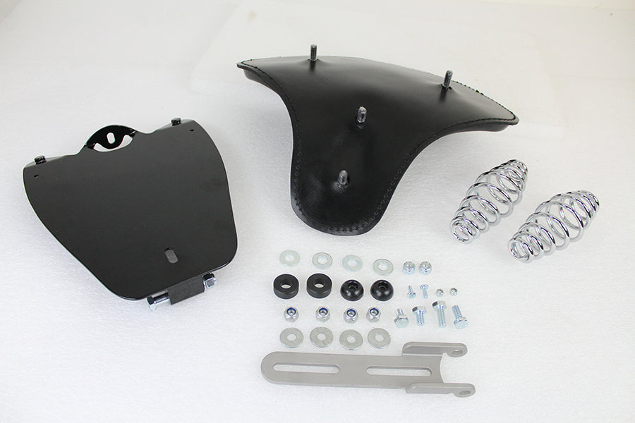 Corbin Gentry Indian Scout Leather Solo Seat Kit Black - Model 47-0195