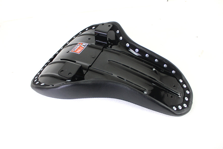 V-Twin Black Naugahyde Thin Profile Buddy Seat for Harley Davidson EL & FL Models