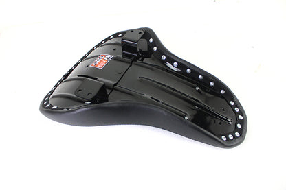 V-Twin Black Naugahyde Thin Profile Buddy Seat for Harley Davidson EL & FL Models