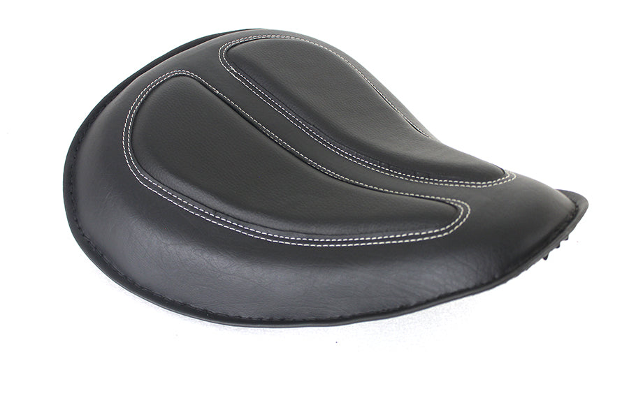 Bates Solo Spring Saddle Black Part 65025 for Harley Davidson XL Models