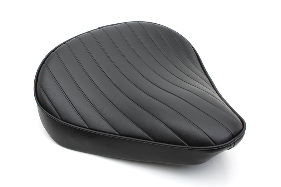 Bates Part 77160T Black Tuck and Roll Solo Seat - 14-Inch Width