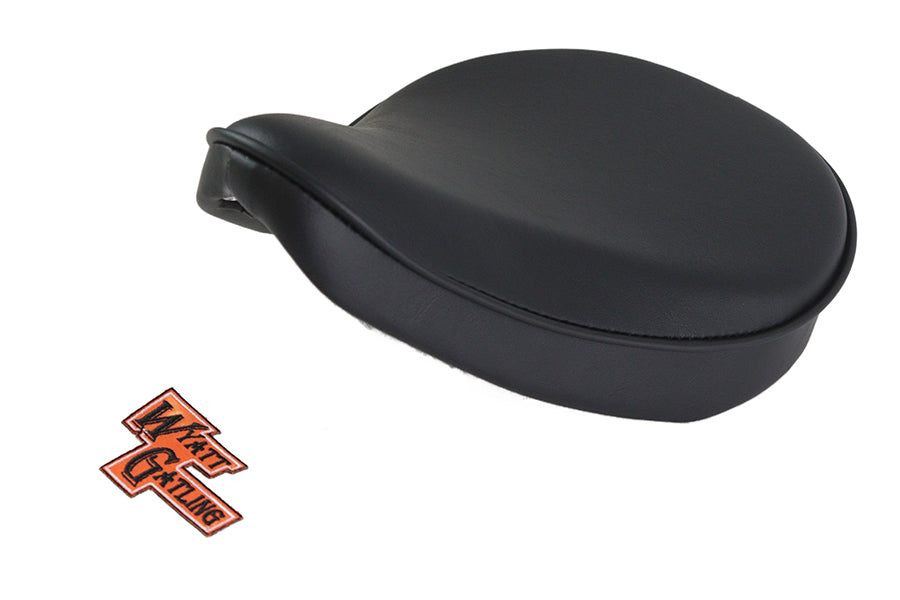 Corbin Gentry Black Vinyl Solo Seat with Mount Kit and Nose T Bracket - Part #78498
