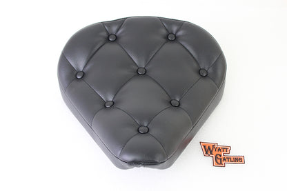 Wyatt Gatling Black Vinyl Solo Seat with Buttons - Part 78482A