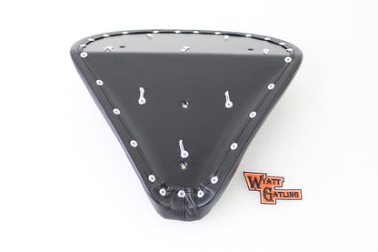 Wyatt Gatling Black Vinyl Solo Seat with Buttons - Part 78482A