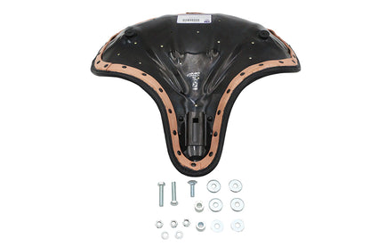 Corbin Gentry Replica Black Leather Solo Seat for Harley Davidson (Part 47-0431)