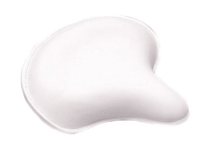 Corbin Gentry White Leather Deluxe Solo Seat for Harley Davidson EL and FL Models