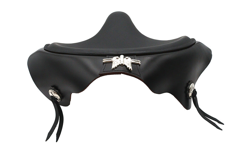 Corbin Gentry Black Leather Solo Seat with Skirt for Harley Davidson EL & FL Models