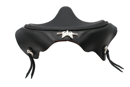 Corbin Gentry Black Leather Solo Seat with Skirt for Harley Davidson EL & FL Models