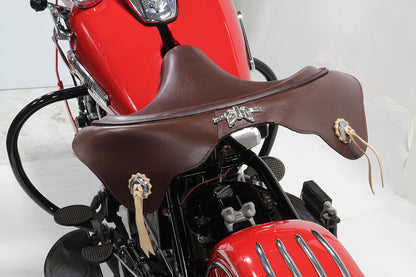 Corbin Gentry Brown Early Solo Seat for Harley Davidson EL and FL Models