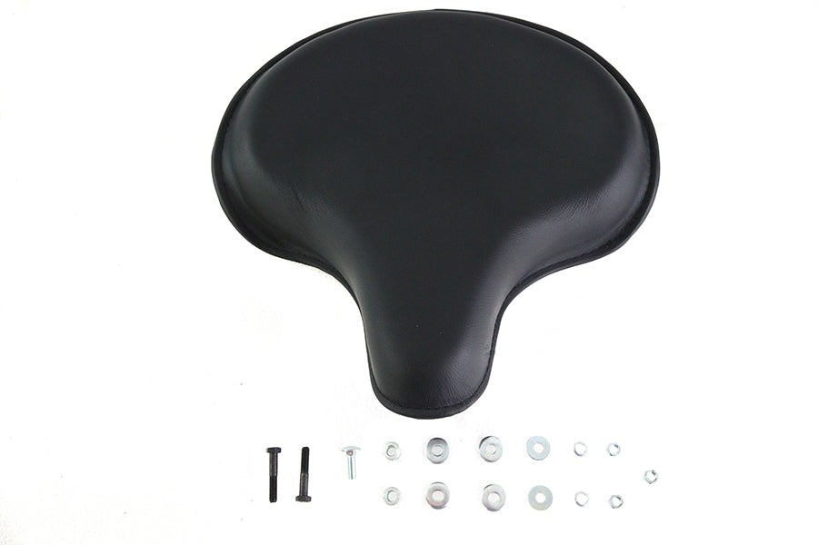 Corbin Gentry Replica Black Leather Deluxe Solo Seat for Harley Davidson EL and FL Models