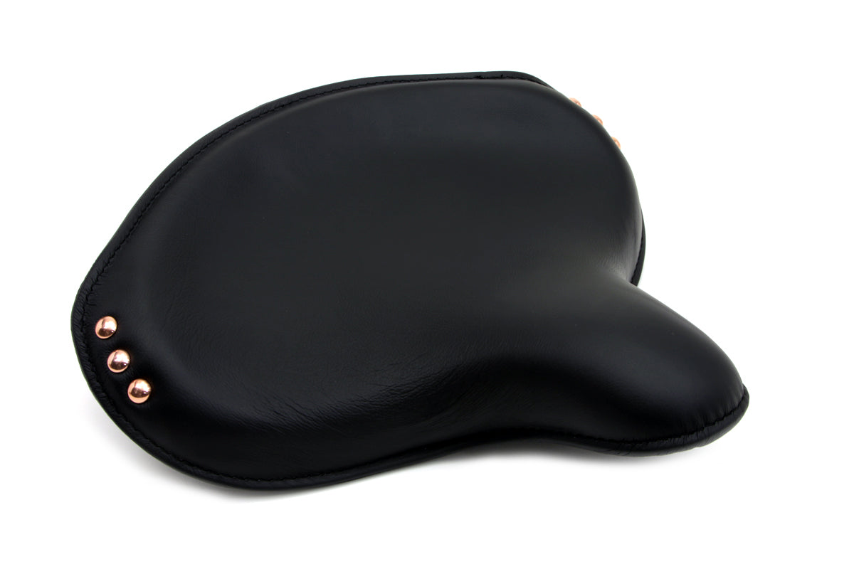 Corbin Gentry Black Leather Replica Army Solo Seat for Harley Davidson WLA (1942-1945)