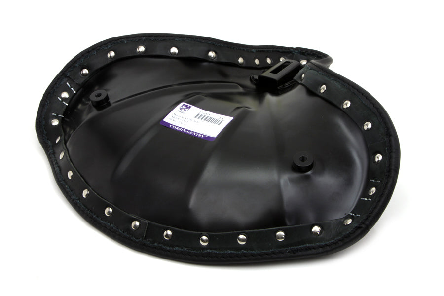 Corbin Gentry Black Leather Replica Army Solo Seat for Harley Davidson WLA (1942-1945)