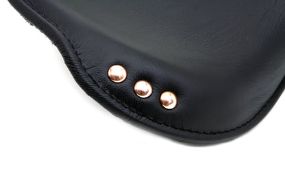 Corbin Gentry Black Leather Replica Army Solo Seat for Harley Davidson WLA (1942-1945)