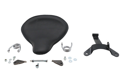 Corbin Gentry Black Leather Velo Racer Solo Seat Kit with Mounting Hardware