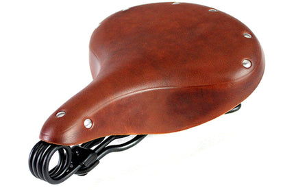 Corbin Gentry Double Steel Saddle Solo Seat Honey Brown (Part #65054A)