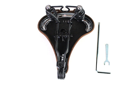 Corbin Gentry Double Steel Saddle Solo Seat Honey Brown (Part #65054A)
