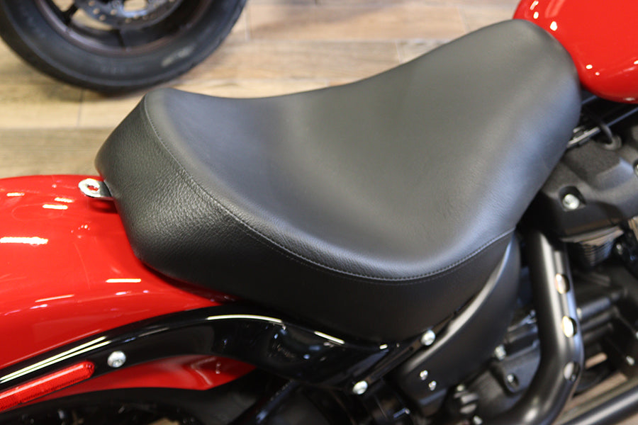 Wyatt Gatling 5/8 inch Butt Bucket Solo Seat for Harley Davidson FLDE and FLSL Models