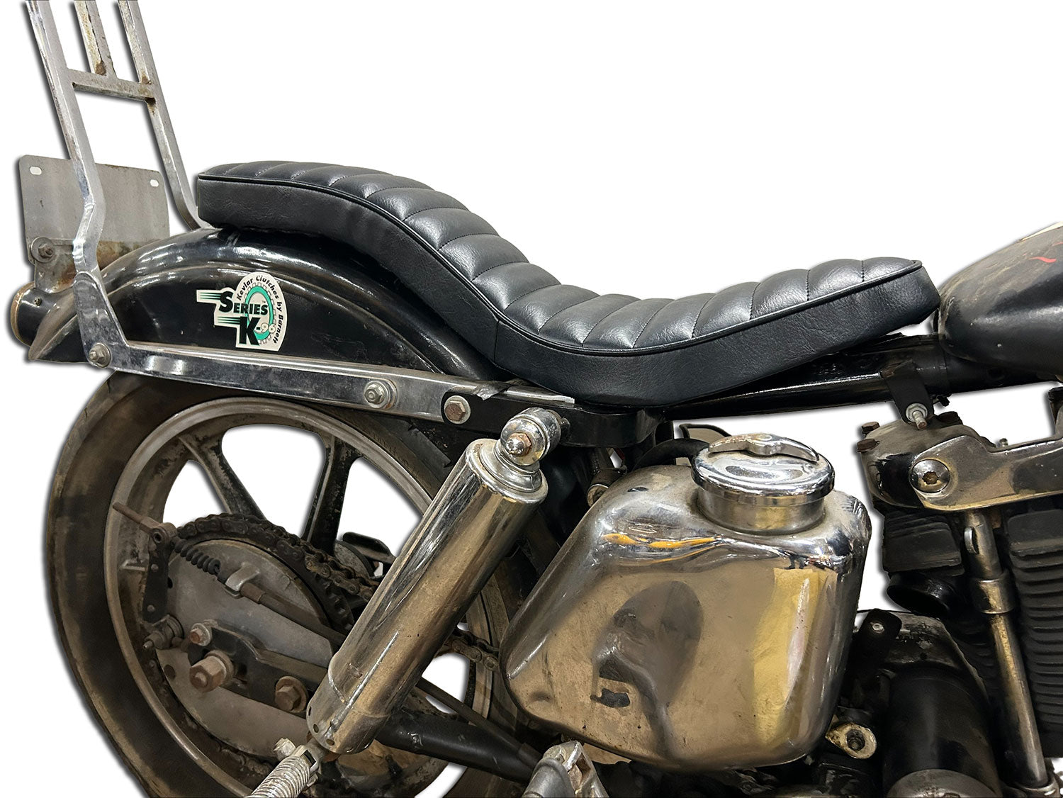 Corbin Gentry Banana Seat Black for Harley Davidson XL (1957-1966) - 24 Inch Length