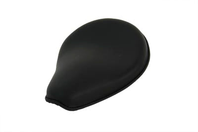 Corbin Gentry Velocipede Black Leather Solo Seat - 1-1/2 Inch Pad Thickness