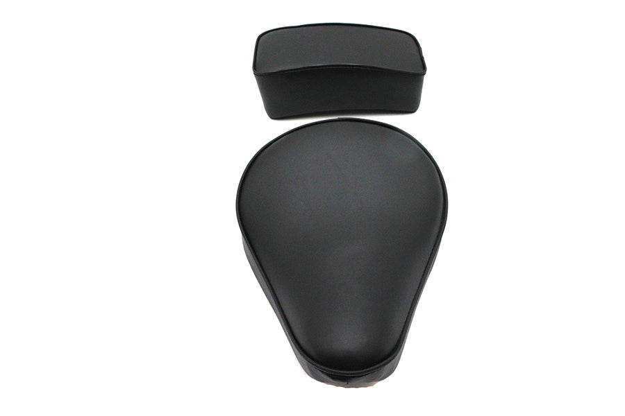 V-Twin Solo Seat and Pad Set with Rear Pillion Pad - 3 Inch Thickness