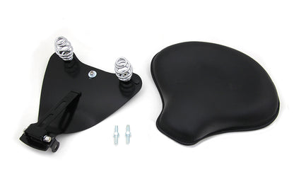 Corbin Gentry Black Leather Solo Seat with Mount Kit for Harley Davidson XL (2010-2019)