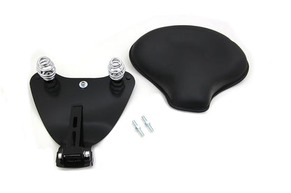 Corbin Gentry Black Leather Solo Seat with Mount Kit for Harley Davidson XL (2010-2019)