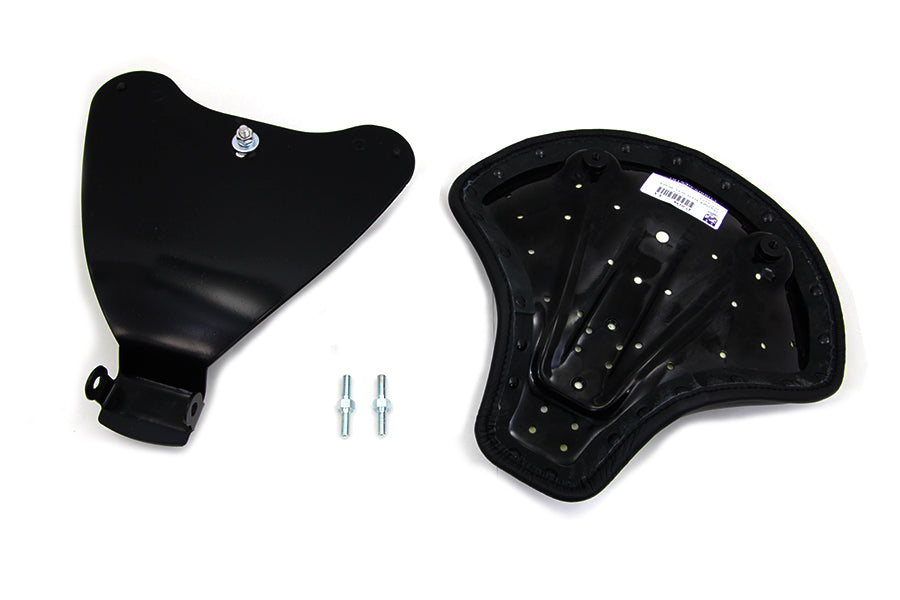 Corbin Gentry Black Leather Solo Seat with Mount Kit for Harley Davidson XL (2010-2019)