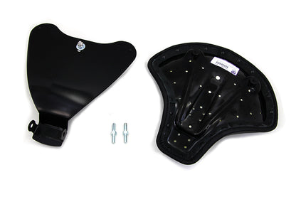 Corbin Gentry Black Leather Solo Seat with Mount Kit for Harley Davidson XL (2010-2019)