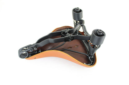 Corbin Gentry Early Style Troxel Saddle for Harley Davidson 1907-1913 - Honey Brown Leather