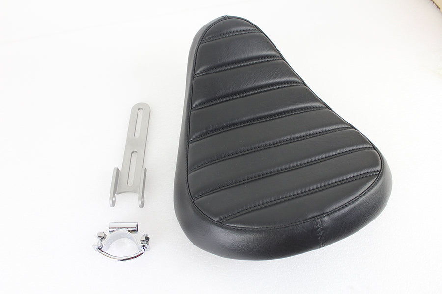 Bates Tuck and Roll Style Solo Seat for Harley Davidson FL Models