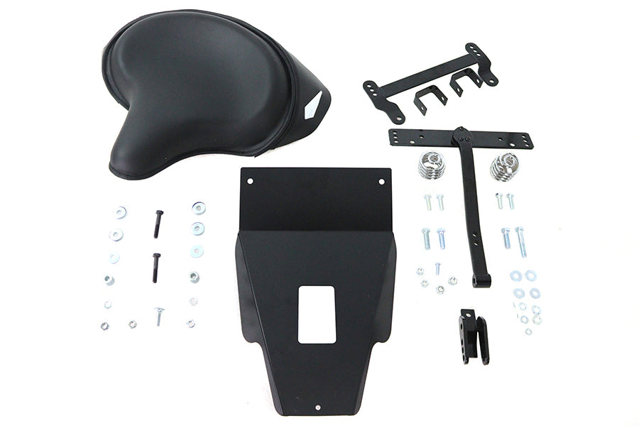 V-Twin Police Touring Solo Seat Kit for Harley Davidson FLT Models