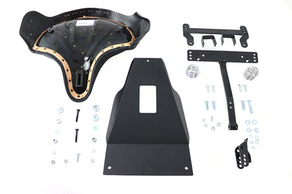 V-Twin Police Touring Solo Seat Kit for Harley Davidson FLT Models