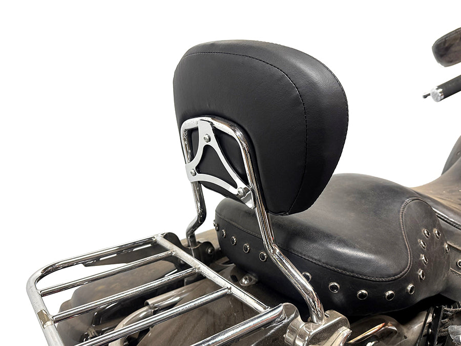 OE Passenger Stitch Backrest Seat Pad for Harley Davidson FLST & FXST Models - 12 Inch Width