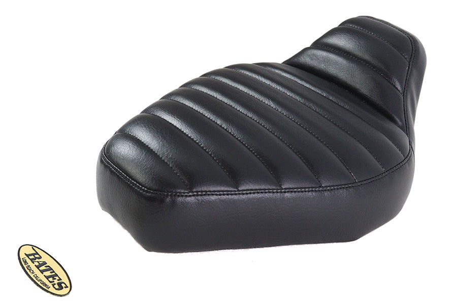 Corbin Gentry Tuck and Roll Solo Seat Set Black – 10 Inch Wide, Rigid Mounting for Motorcycle Customization