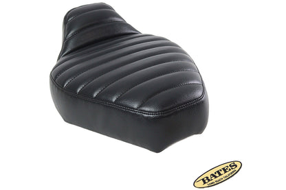 Corbin Gentry Tuck and Roll Solo Seat Set Black – 10 Inch Wide, Rigid Mounting for Motorcycle Customization