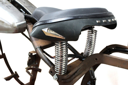 V-Twin Black Police Solo Seat Kit for Harley Davidson Softail Models