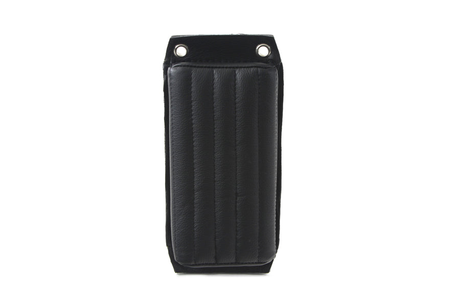 Corbin Gentry Rear Seat Pillion Tuck and Roll Pad - 2.5 Inch Thickness with Brass Grommets