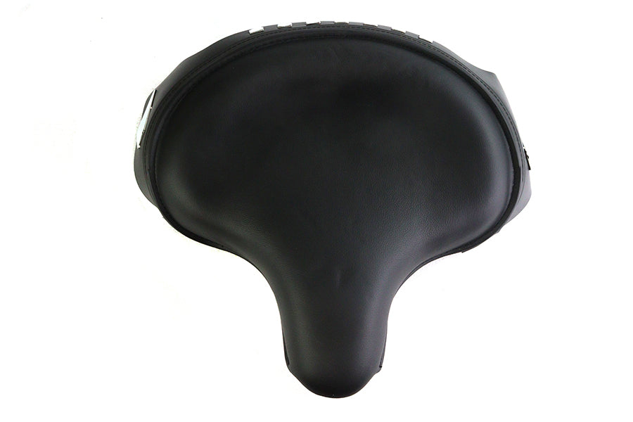 V-Twin FXR Police Solo Seat in Black Leather for Harley Davidson FLTP