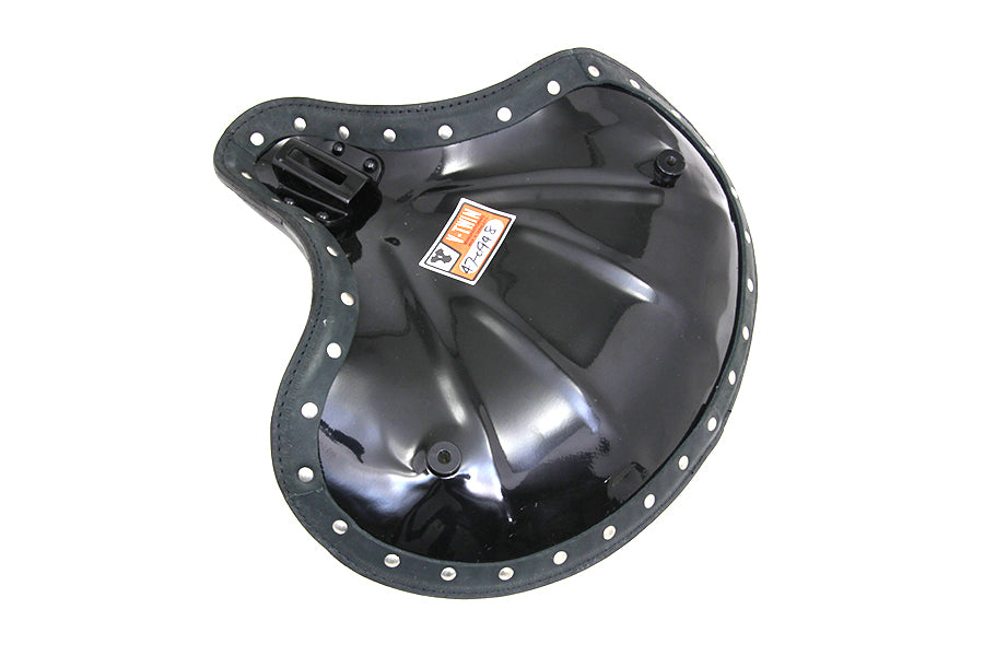 Corbin Gentry Black Leather Thin Solo Seat for Harley Davidson FL Models