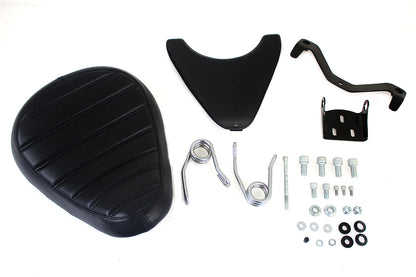 Bates Spring Mount Tuck and Roll Solo Seat Kit for Harley Davidson XL Models