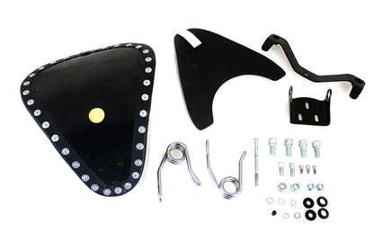 Bates Spring Mount Tuck and Roll Solo Seat Kit for Harley Davidson XL Models