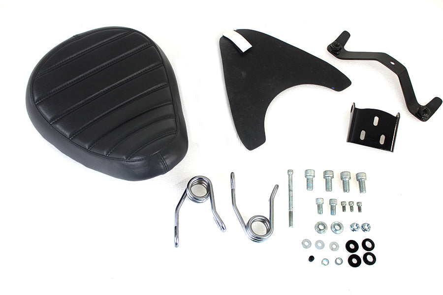 Bates Spring Mount Tuck and Roll Solo Seat Kit for Harley Davidson XL Models