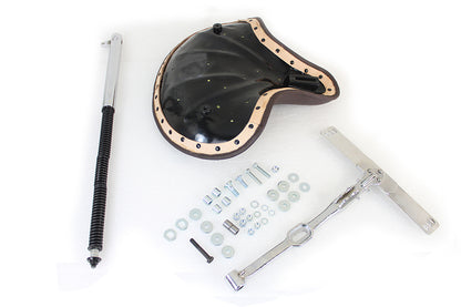 Corbin Gentry Brown Leather Seat Kit for Harley Davidson FL Models