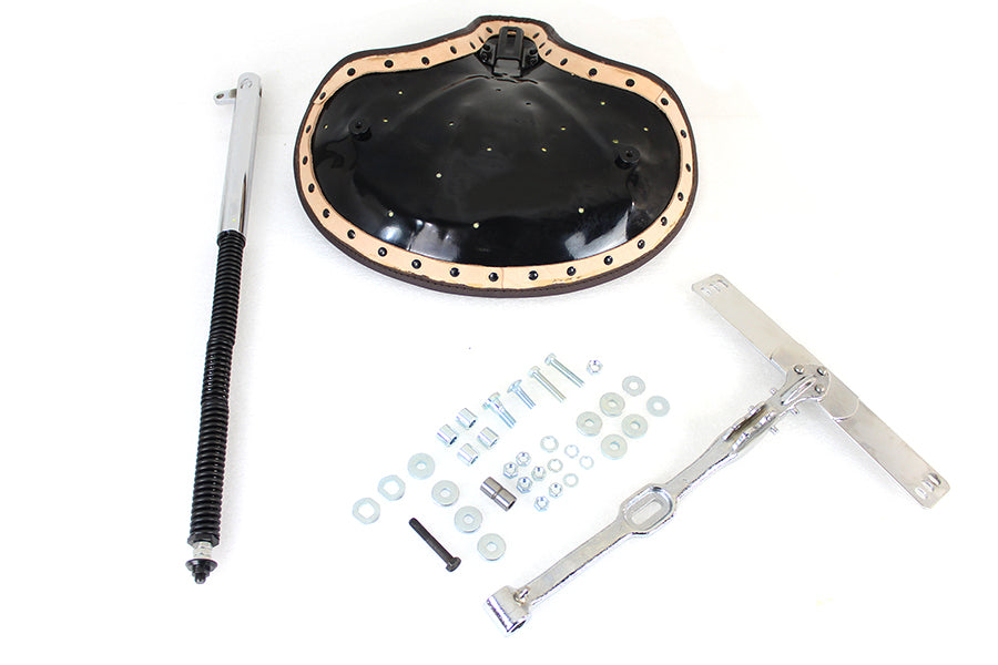 Corbin Gentry Brown Leather Seat Kit for Harley Davidson FL Models
