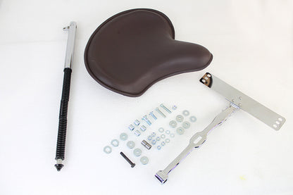 Corbin Gentry Brown Leather Seat Kit for Harley Davidson FL Models