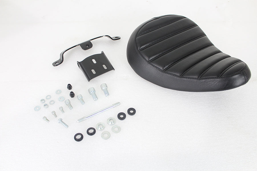 Bates Solid Mount Tuck and Roll Solo Seat Kit for Harley Davidson XL (2010-2019)