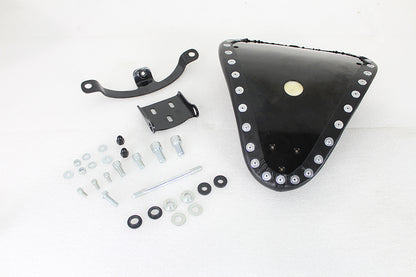 Bates Solid Mount Tuck and Roll Solo Seat Kit for Harley Davidson XL (2010-2019)
